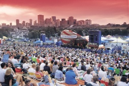 Edmonton Folk Music Festival & Skyline - Photo Credit: Travel Alberta