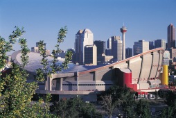 Saddledome & Skyline Calgary Photo Credit: Travel Alberta