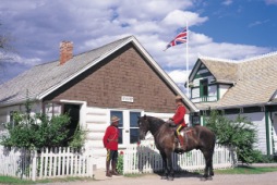 Original North West Mounted Police Barracks from Banff, Heritage Park Calgary - Photo Credit: Travel Alberta